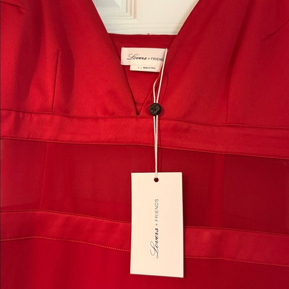 Lovers + Friends Red Ruffle Dress - Picture 2 of 5